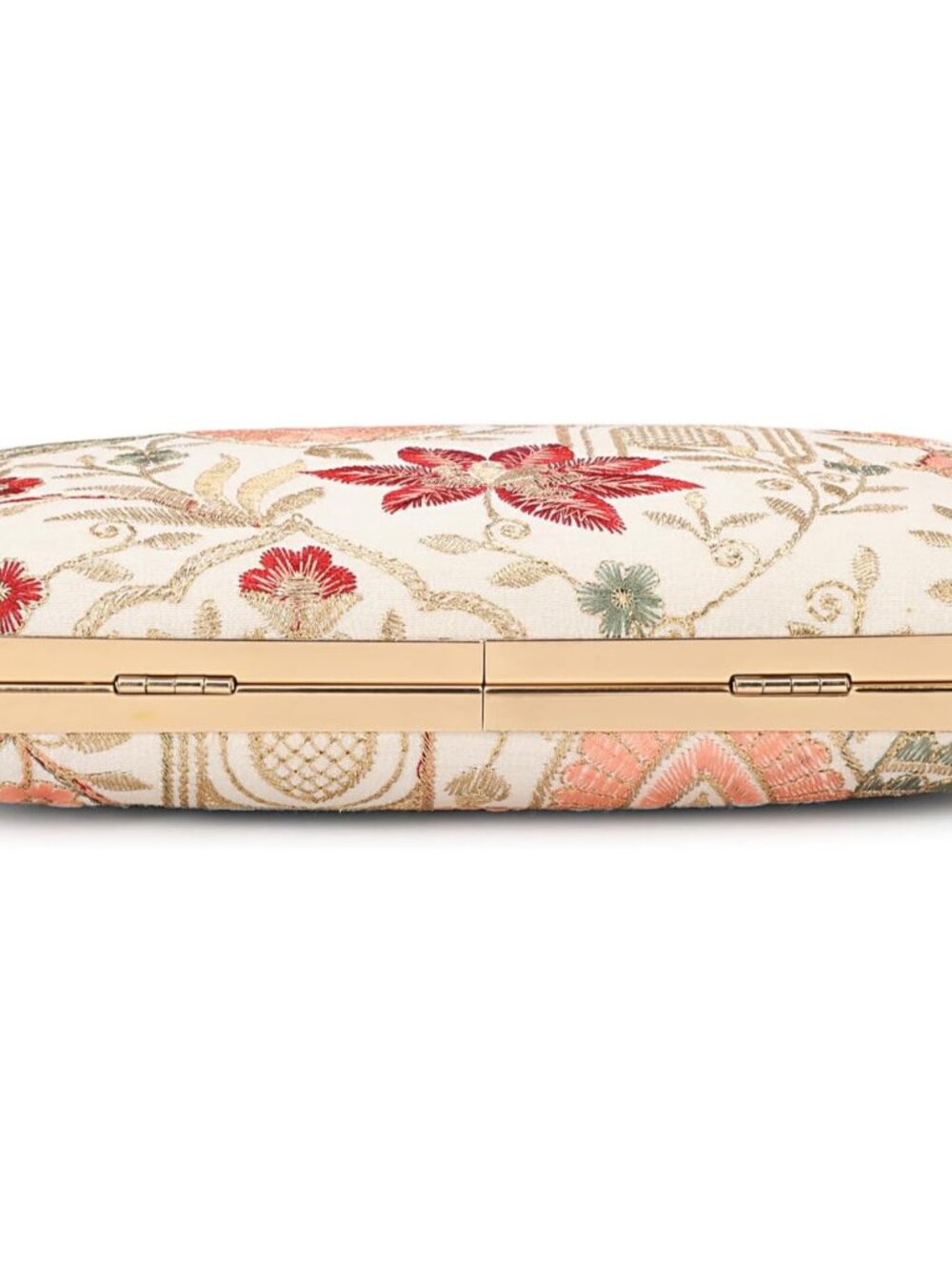 Hand Crafted Designer Box Clutch - Zari Embroidery For Women - Picture 5 of 7